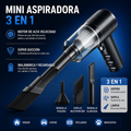 Mini Aspiradora Portátil 3 en 1 para Coche